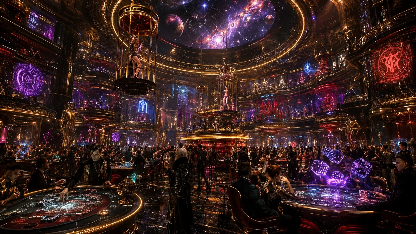 The interior of the Dark Star hotel in Vicestatt